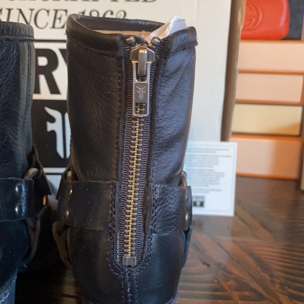 Frye Tabitha Harness Short in Black - Picture 13 of 17